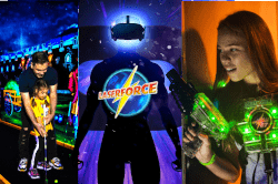 Trio Laser tag VR et Mini Golf