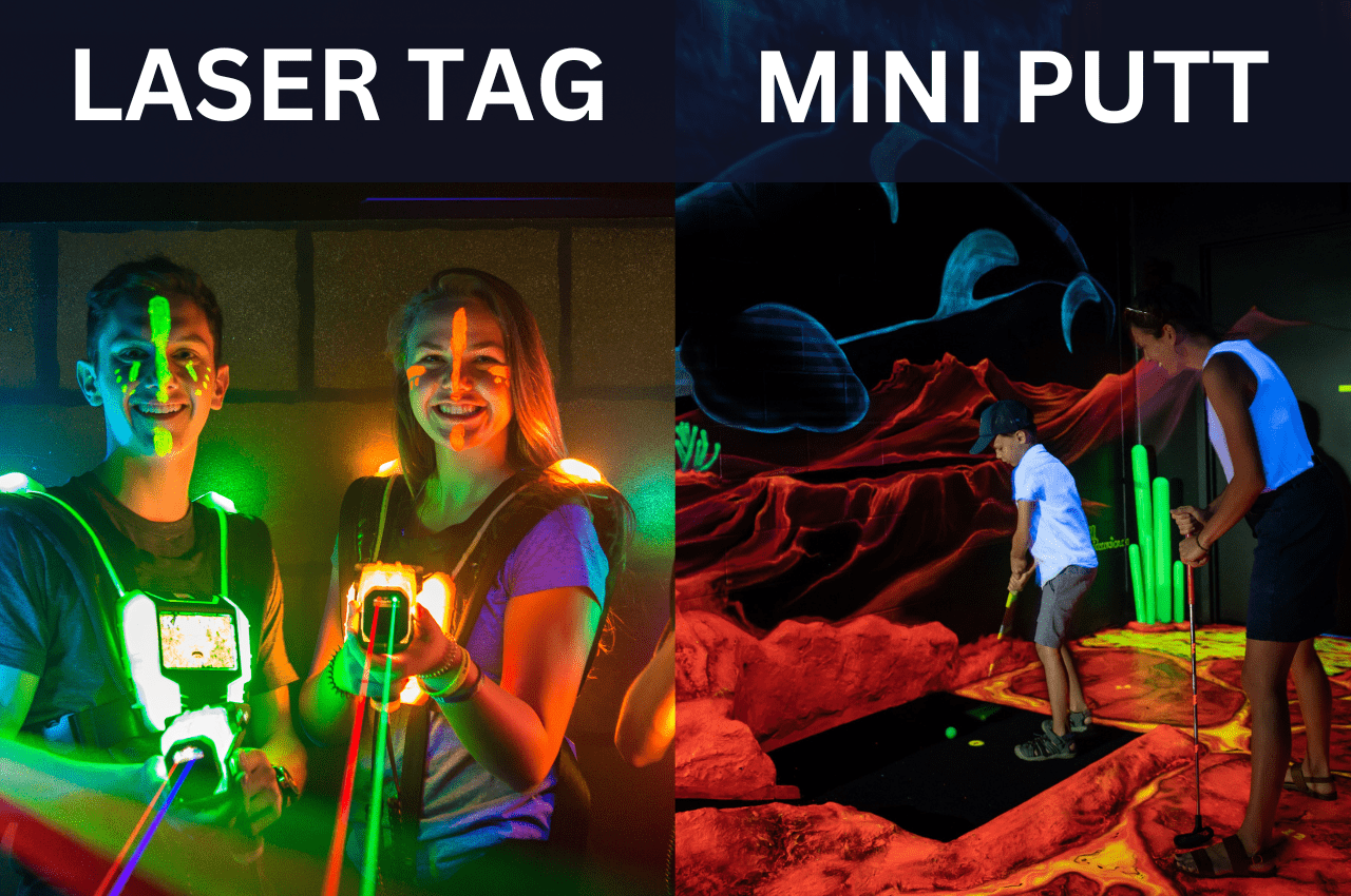 Combo activités Drummondville - Laser tag et mini-golf