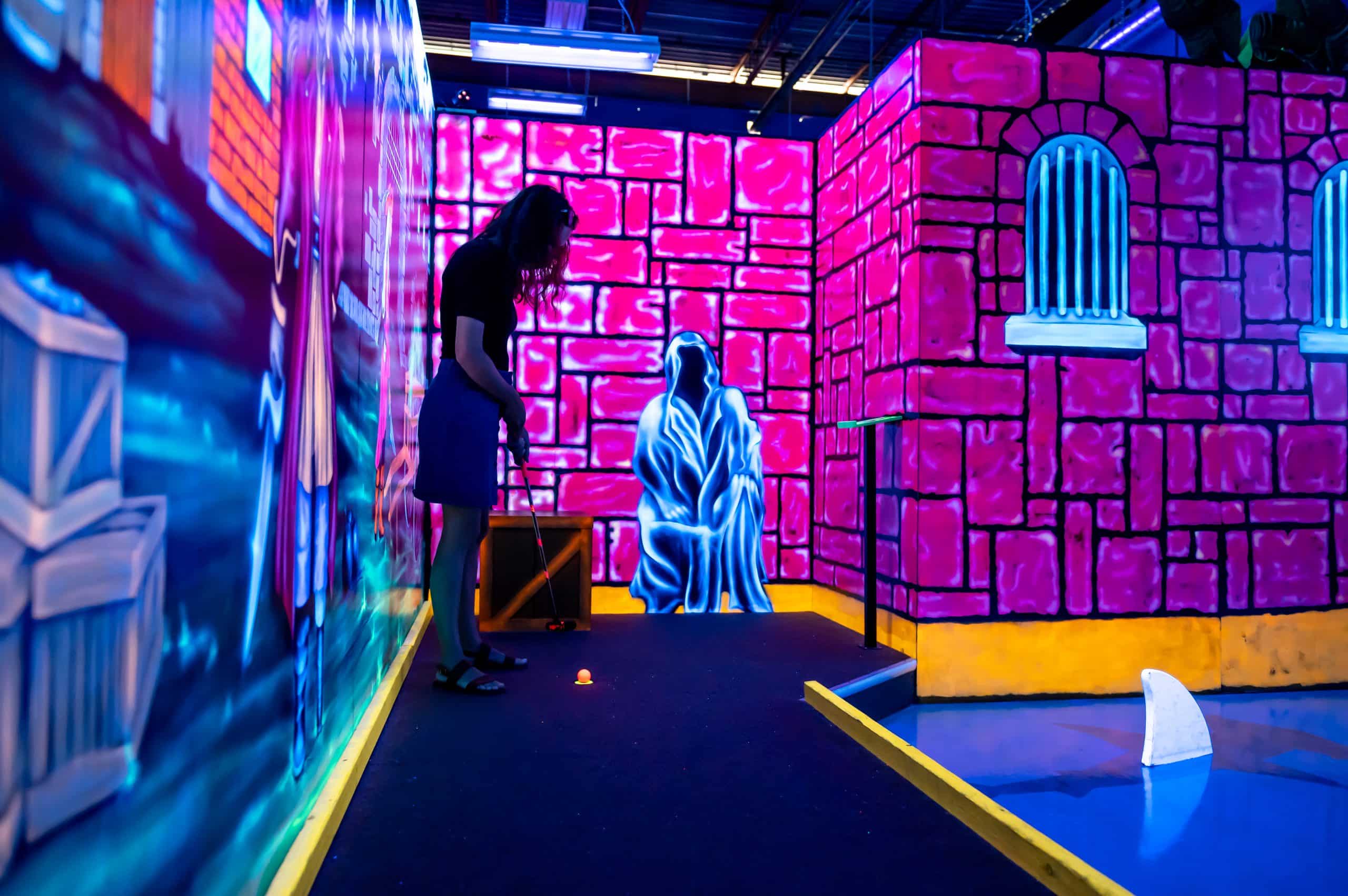 Mini golf fluo